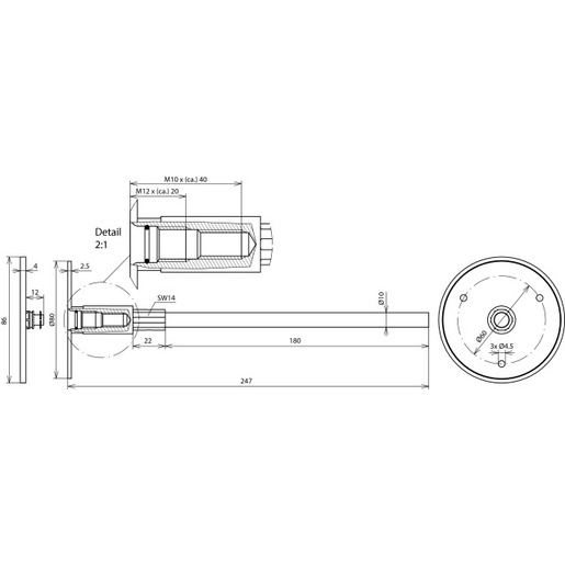 Dehn + Söhne EFPM M10 12 V4A L245 VP V2A Turkey