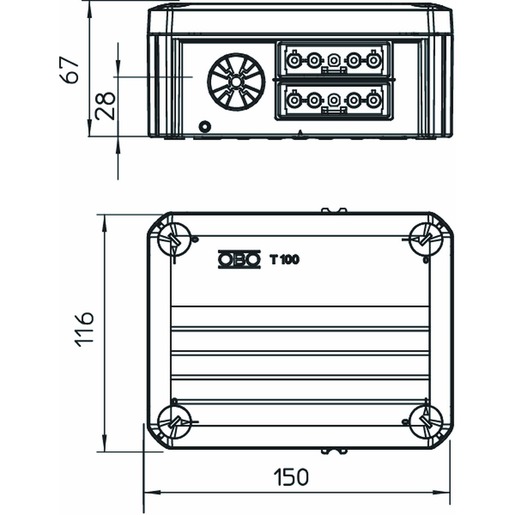 OBO Bettermann T 100 WB 4s5 Turkey