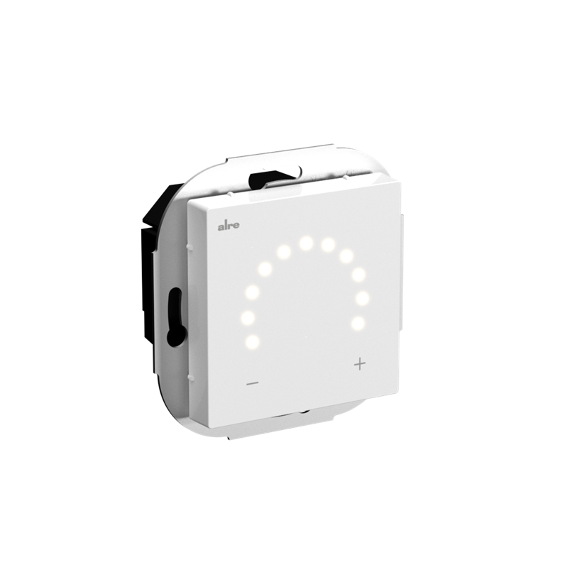 Alre HTRRUt210.A00#55 Room temperature controller with luminous ring scale, flush-mounted, cover 55x55mm, pure white, glossy Turkey