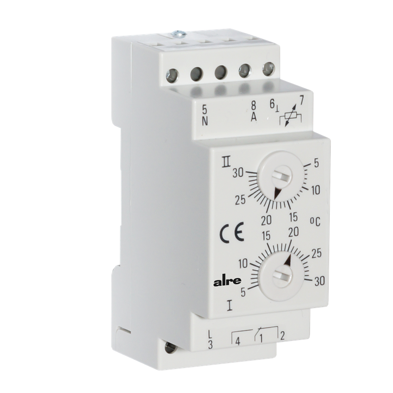 Alre ITR 79.600 Temperature controller for standard rail mounting, 2x 5…30…°C Turkey