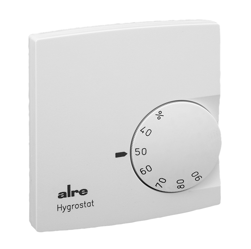 Alre RFHSB-060.010 Room hygrostat, surface-mounted, 24V AC to 230V AC, 35…85% rH, two-way contact, external setting Turkey