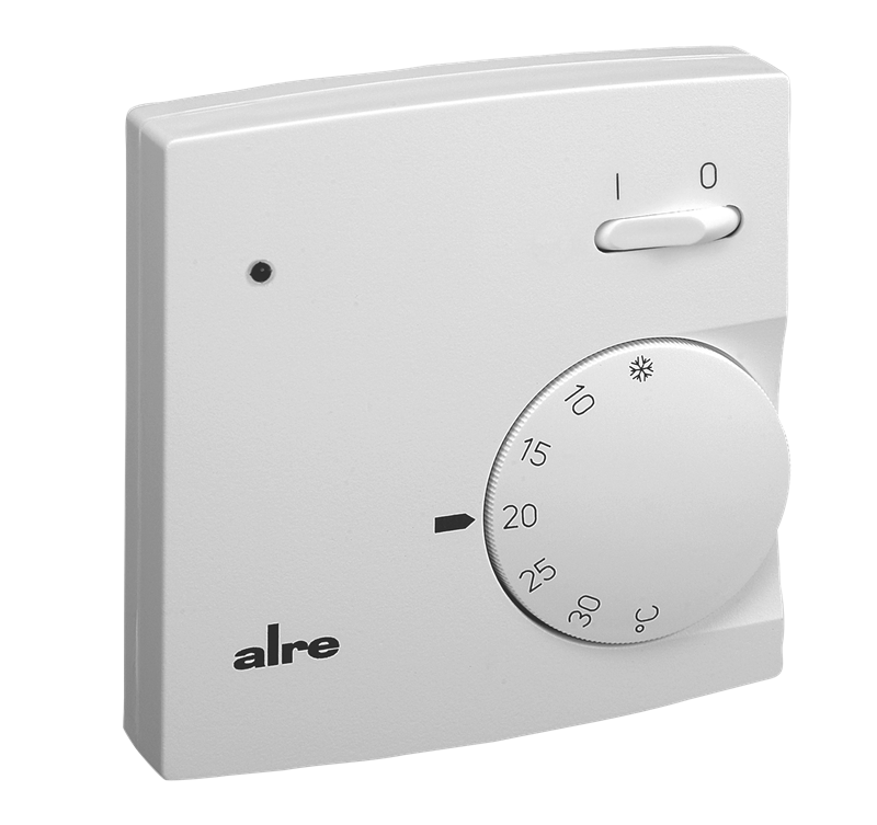 Alre RTBSB-001.062 Room thermostat, surface-mounted, 5…30…°C, 230V AC, NC contact, ECO function, heating display, on/off switch Turkey