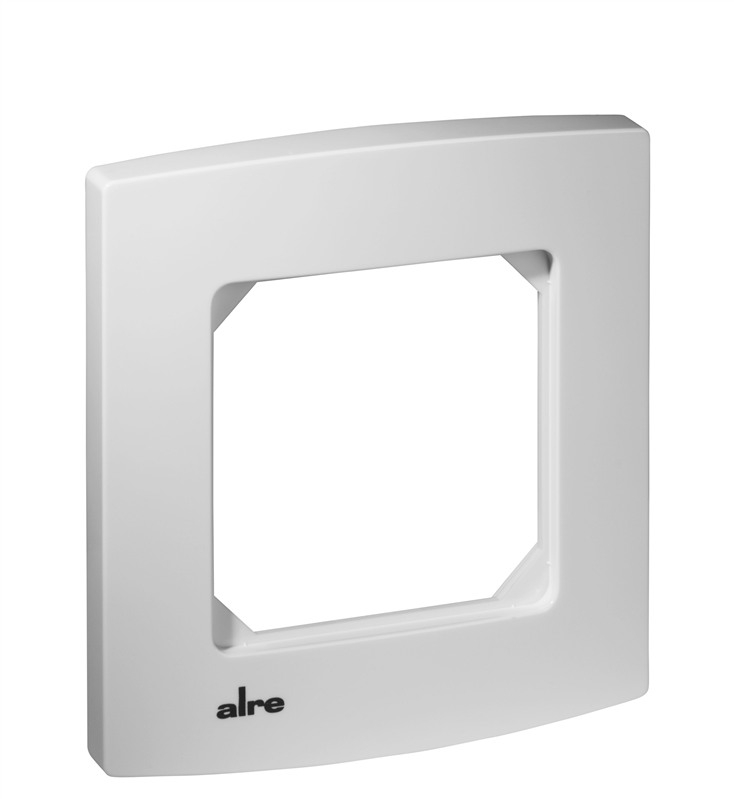 Alre JZ-090.910 alre frame “Berlin” for all flush-mounted devices with cover 50×50, pearl white (RAL1013), gloss Turkey