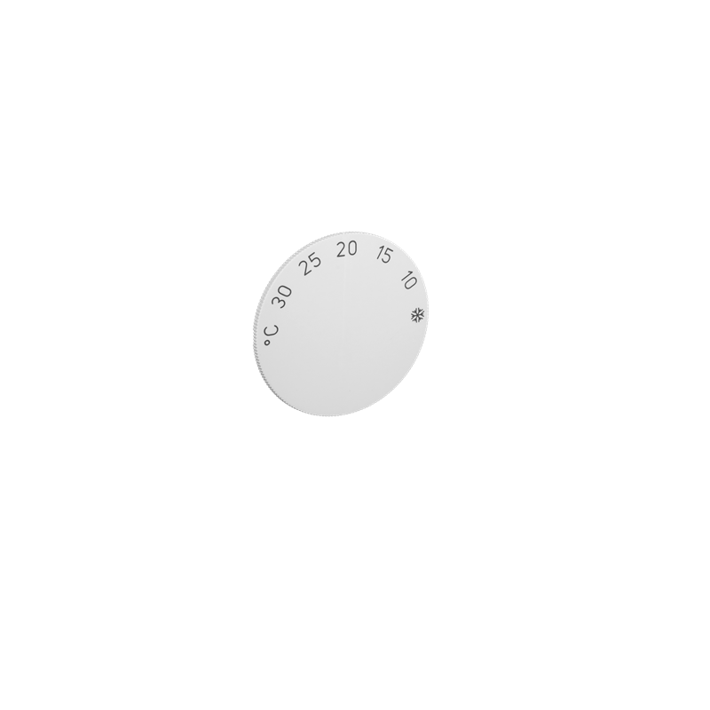 Alre ET-01 Adjustment knob for devices in B1000 series, degrees Celsius scale, pure white, gloss Turkey