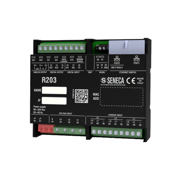 Seneca R203 ModBUS RTU/TCP
        (HW rev. D0) ModBUS Energy power meter with universal input and FTP, Post http, MQTT communication Turkey