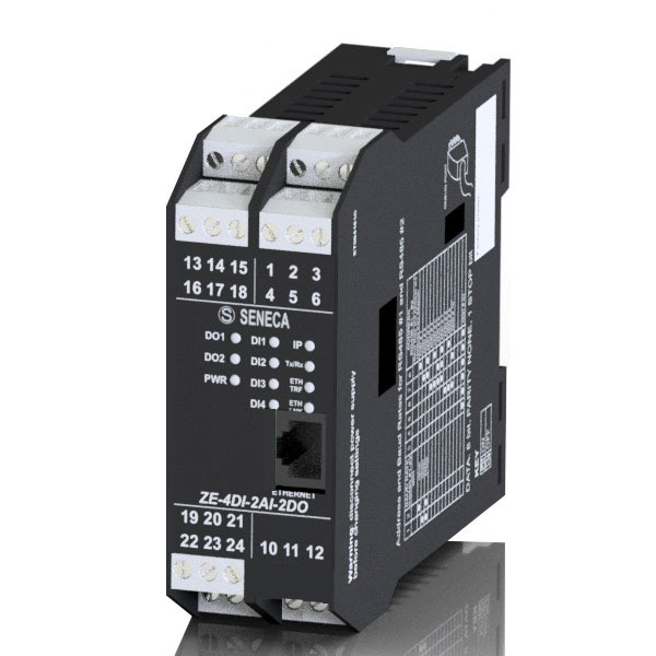 Seneca ZE-4DI-2AI-2DO
        (HW rev. D0) 4 CH Digital Input/ 2 CH Analog Input, 2 CH Digital Output Modbus RTU-Modbus TCP-IP module Turkey