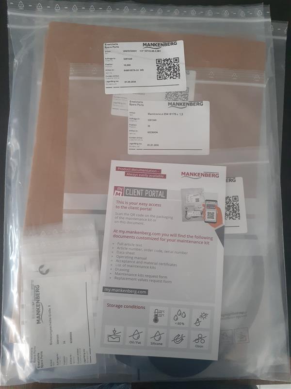 Mankenberg WS/DV505H1 1/2* 16TX0,9E-0,5EV Maintenance Kit Turkey