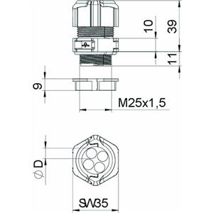 OBO Bettermann V-TEC TB25 4x8 Turkey