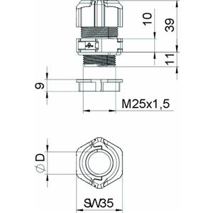 OBO Bettermann V-TEC TB25 11-13