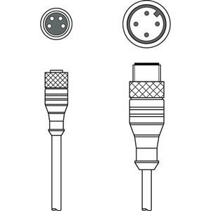 Leuze electronic K-DS M8A-M12A-4P-0,3m-PVC Turkey