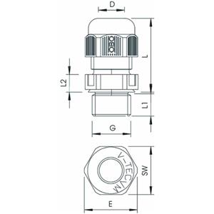 OBO Bettermann V-TEC M63 LGR