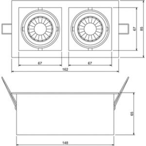 Nobilé LED Mini Kardan E2 7W titan-matt warmweiß 24°