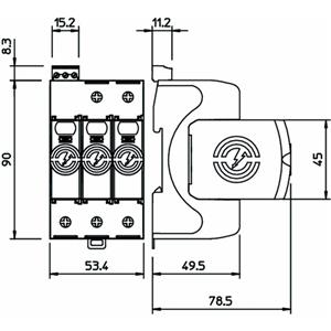 OBO Bettermann V20-2+NPE+FS-150