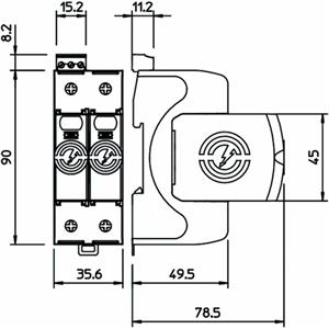 OBO Bettermann V50-1+NPE+FS-385