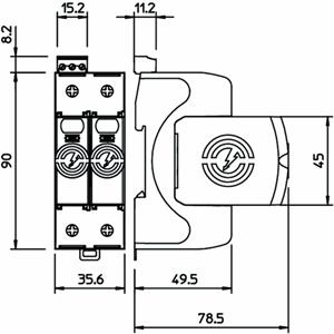 OBO Bettermann V50-1+NPE+FS-150