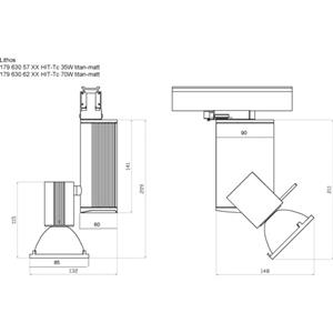 Nobilé Lithos HIT-Tc weiß 70W G8,5 36° Turkey