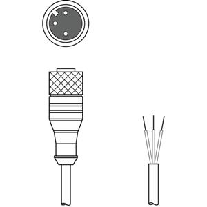 Leuze electronic KD U-M12-3A-V1-050