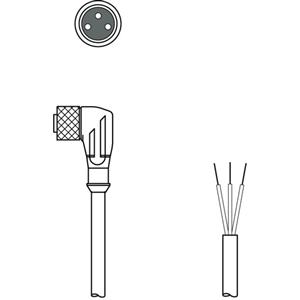 Leuze electronic KD U-M8-3W-V1-050