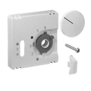 Alre JZ-038.101 Cover set for room thermostat RTBSU, 55×55, pure white (RAL9010), matt