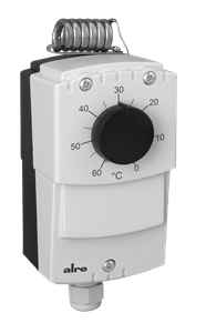 Alre JET-120 R Temperature controller, wall mounting, 0…60…°C, adjustable hysteresis 220K, external setting