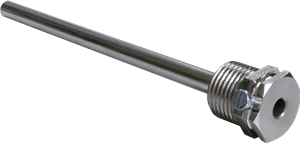 Alre THMs/200 Immersion sleeve, 200mm, nickel-plated brass with insertion, inner x outer diameter 65x8mm