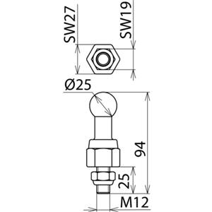 Dehn + Söhne KFP 25 M12 25 SSM