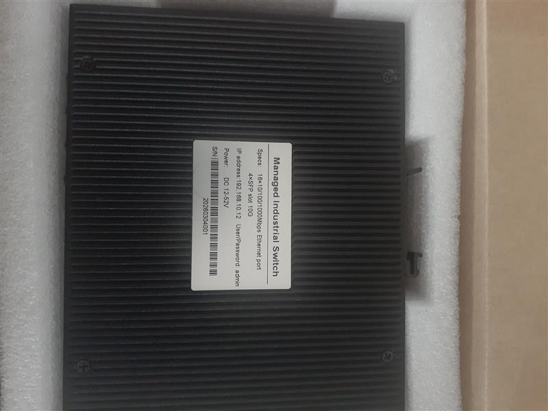 Tincam 16x10/100/1000Mbps Ethernet port 4xSFP slot 10G Industrial managed switch_0 Turkey