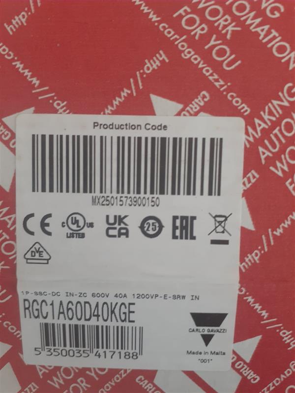 Carlo Gavazzi RGC1A60D40KGE Solid State Röle_0 Turkey