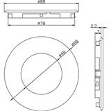 Nobilé LED Floor 686 R messing-gebürstet 0,6W warmweiß