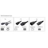 Eaton Electric 10A FR/DIN power cords for HotSwap MBP