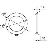 Nobilé LED Panel Flat 130 R titan-matt 10W RGB 24V