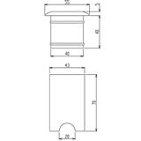 Nobilé SL 755 BE Edelstahl 1,2W RGB Glas sat.