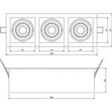 Nobilé LED Mini Kardan E3 7W titan-matt warmweiß 24°