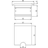 Nobilé SL 780 BE Edelstahl 4,5W neutralweiß Glas sat.