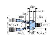 Turck VB2-FSW/RSSW RKSW 455-0.5M-0.5M