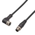 Keyence GS-P12LC1 M12 L-shaped connector type Extension cable Advanced function type (12-pin) 1 m