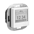 Alre KTRRUu217.456#27/V2 Room thermostat with timer, heating/cooling, flush-mounted, 230V AC, cover 50x50mm, traffic/studio white, gloss