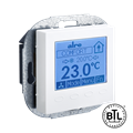 Alre KTRBUu217.456#56 BACnet room controller flush-mounted, 230V AC, cover 55x55mm, pure white, matt