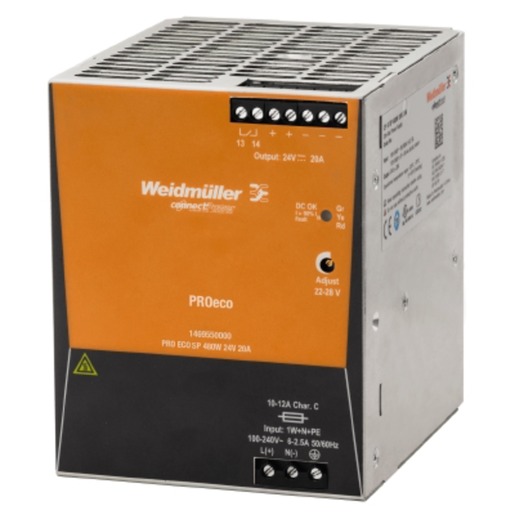 Weidmüller PRO ECO3 480W 24V 20A Turkiye