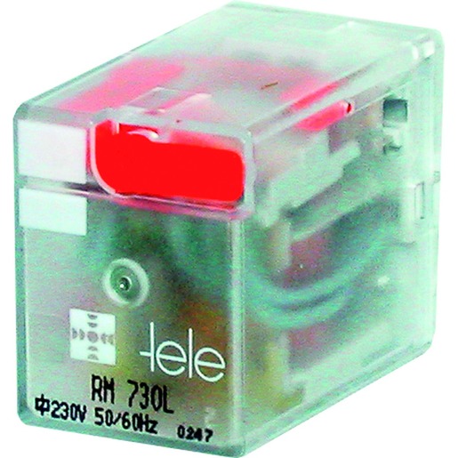 Tele-Haase Steuergeräte Miniaturrelais 230VAC, 4 Wechsler, LED Turkiye