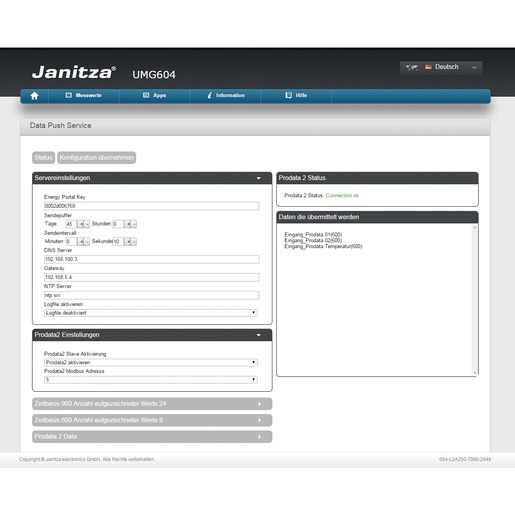 Janitza Electronics PUSH Service APP fuer Energy Portal Turkiye