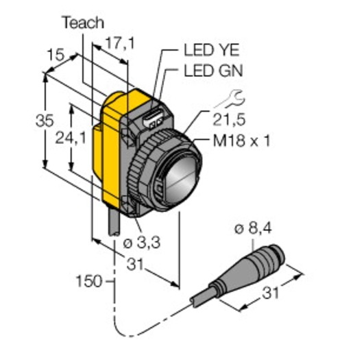 Turck QS18EP6CV45Q Turkiye