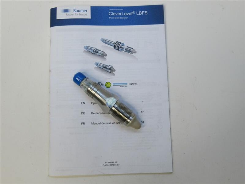 Baumer LBFS-0111.0 Seviye Sensörü Turkiye