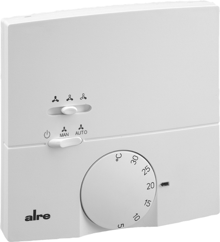 Alre KTRRB-117.169 Room thermostat, heating/cooling, surface-mounted, 230V AC, 3-stage fan output 0…10V or flexible 0…10V Turkiye