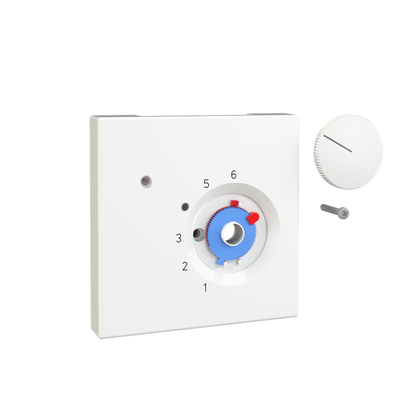 Alre JZ-016.410 Cover set for room thermostat RTBSU / FTR, 70×70 for JUNG LS, pearl white (RAL 1013) gloss Turkiye