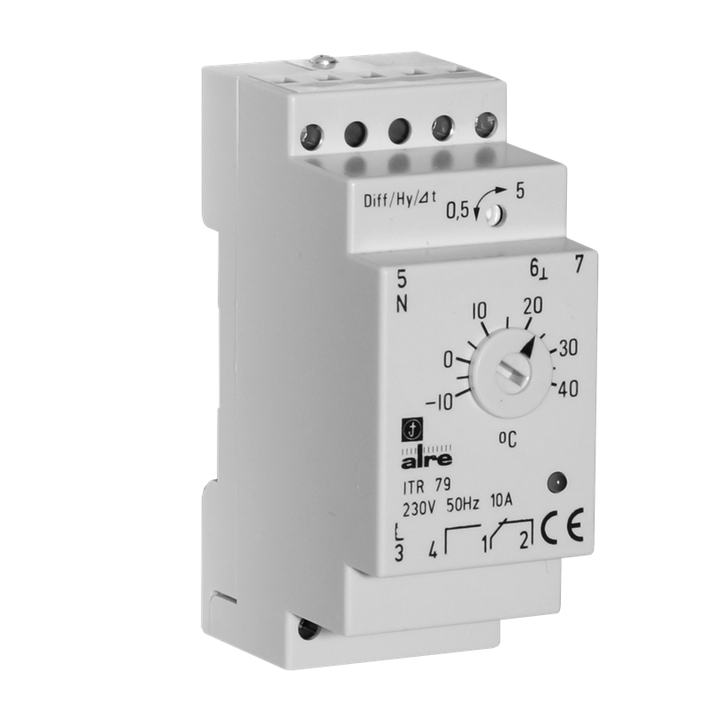 Alre ITR 79.508 Temperature controller for standard rail mounting, -10…+40…°C Turkiye