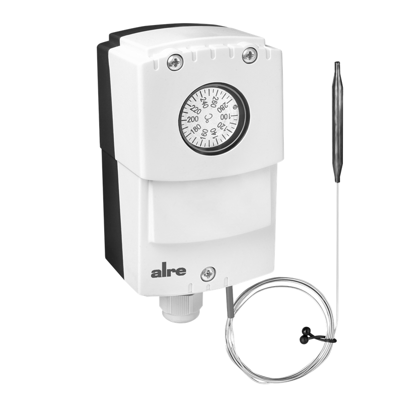Alre JET-150 F Capillary thermostat, wall mounting, 100…280…°C, adjustable hysteresis 850K, internal setting, capillary length 18m Turkiye