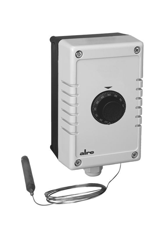 Alre JMT-206 X Capillary thermostat, wall mounting, 20…80…°C, 2-stage, adjustable switching difference between stages 17K, capillary length 15m Turkiye