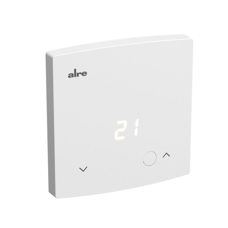Alre HTRRBd-210.100 Room thermostat with temperature display, surface-mounted super-flat, 5…30°C, 230VAC, 3(05) A, make contact Turkiye