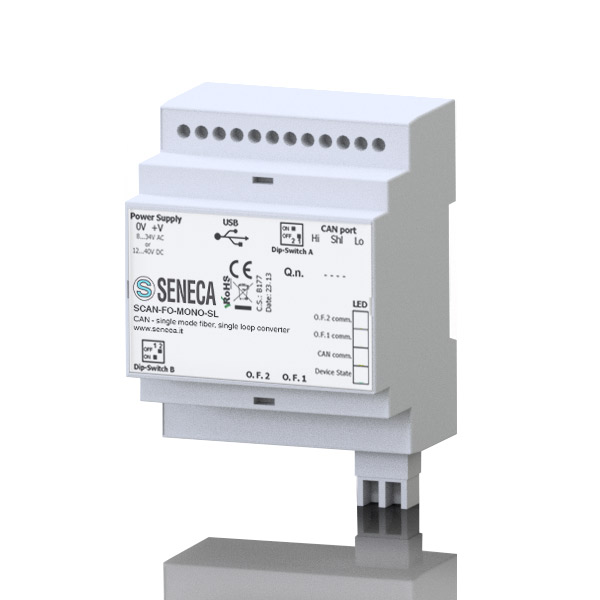 Seneca SCAN-FO CAN to optical fiber converter Single mode/multimode fiber - single loop/double loop converter Turkiye